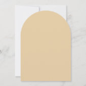 Invitation Arc de confirmation Beige Simple Cross Script Mode (Dos)
