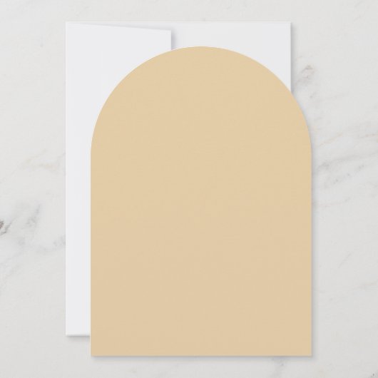 Invitation Arc de confirmation Beige Simple Cross Script Mode (Dos)
