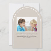 Invitation Arc de double diplôme 2 diplômés (Dos)