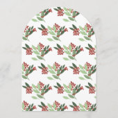 Invitation Arc de fête botanique de Noël Elegance enchantée (Dos)