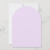 Invitation Arc de fête d'anniversaire simple ondulé violet fé (Dos)
