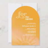 Invitation Arc de Fête des mariées Sunshine Typography ID1048 (Devant)