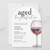 Invitation Arc de fête du 40e anniversaire du vin de la perfe (Devant)