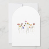 Invitation Arc de fête du Douzième anniversaire du Fleur sauv (Dos)