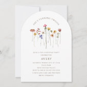 Invitation Arc de fête du Douzième anniversaire du Fleur sauv (Devant)