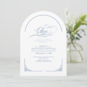 Invitation Arc de graduation Chinoiserie Tree Motif ID1098 (Debout devant)