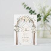 Invitation Arc de jardin fleuri douche nuptiale (Debout devant)