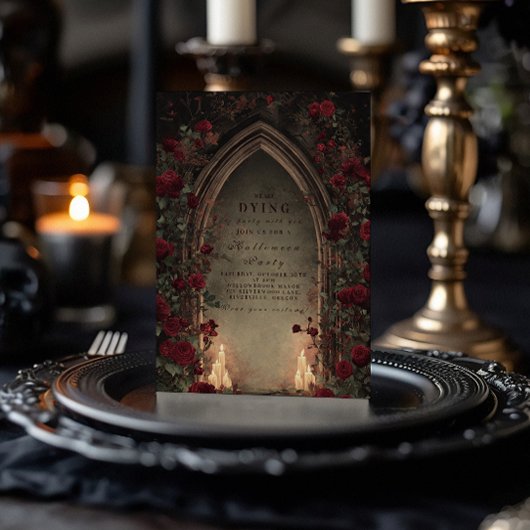 Invitation Arc de la cathédrale de minuit Haunted Rassembleme