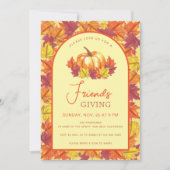 Invitation Arc de l'automne et de l'automne Citrouille de l'a (Devant)