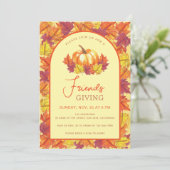 Invitation Arc de l'automne et de l'automne Citrouille de l'a (Debout devant)