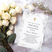 Invitation Arc de marbre première communion sainte