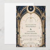 Invitation Arc de mariage céleste enchanteur (Devant / Derrière)