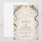 Invitation Arc de mariage céleste enchanteur (Devant / Derrière)