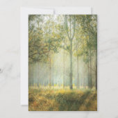 Invitation Arc de Mariage Rustique Enchanté en Bois de Forêt (Dos)