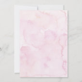 Invitation Arc de naissance en or rose (Dos)