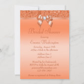 Invitation Arc de paillettes et Fête de la mariée de diamant (Dos)