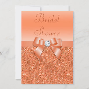 Invitation Arc de paillettes et Fête de la mariée de diamant