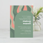 Invitation Arc de saumons verts - Mariage de courbes organiqu (Debout devant)