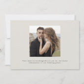 Invitation Arc de script manuscrit moderne photo Enregistrer  (Dos)