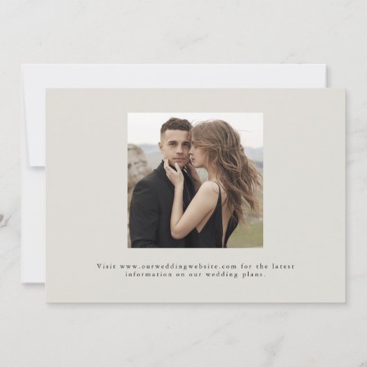 Invitation Arc de script manuscrit moderne photo Enregistrer (Dos)
