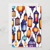 Invitation Arc de style arabe de Mehendi Maroc islamique (Dos)