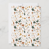 Invitation Arc De Terracotta Moderne Terrazzo Enregistrer La  (Dos)