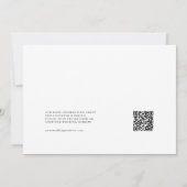 Invitation Arc de terre moderne Photo QR Code Enregistrer la (Dos)