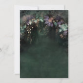 Invitation Arc de verdure enchantée Quinceanera magique (Dos)