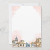 Invitation Arc Destination Floral Eucalyptus Cross Baptême (Dos)