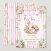 Invitation Arc d'hiver Faisons la fête Fille Anniversaire Flo (Devant / Derrière)
