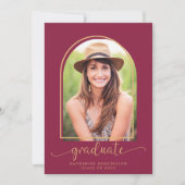 Invitation Arc d'or de Bourgogne moderne - Diplôme photo (Devant)