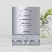 Invitation Arc élégant anniversaire (Debout devant)