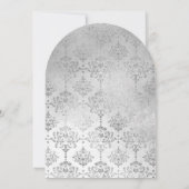 Invitation Arc Elegant Argent Noir Tiara Quinceanera (Dos)