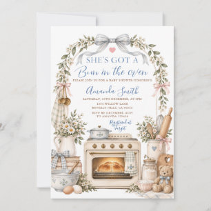 Invitation Arc Elle a un petit pain au four Fête de bébé de l