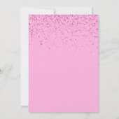 Invitation Arc en arc-en-ciel 6 anniversaire Fille Foil Ballo (Dos)