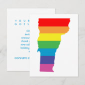 Invitation arc-en-ciel (Devant / Derrière)