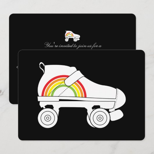 Invitation arc-en-ciel (Devant / Derrière)