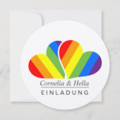 Invitation arc-en-ciel (Devant)