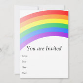 Invitation Arc-en-ciel (Devant)