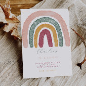 Invitation Arc-en-ciel 1er anniversaire,
