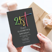 Invitation Arc-en-ciel 21e anniversaire