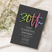 Invitation Arc-en-ciel 30e anniversaire