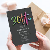 Invitation Arc-en-ciel 30e anniversaire