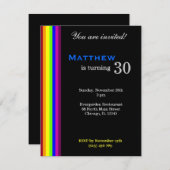 Invitation Arc-en-ciel 30e anniversaire (Devant / Derrière)