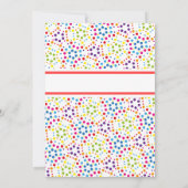 Invitation Arc-en-ciel abstrait clair honnête (Dos)