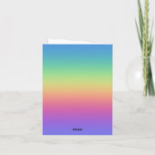 Invitation Arc-en-ciel avec flanc rose (Dos)