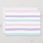 Invitation Arc en ciel avec votre photo Anniversaire (Dos)