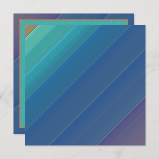 Invitation arc-en-ciel baguée (Devant / Derrière)