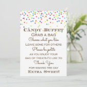 Invitation Arc en ciel Bébé Sprinted Table Sign Size 5x7" (Debout devant)