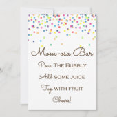 Invitation Arc en ciel Bébé Sprinted Table Sign Size 5x7" (Devant)